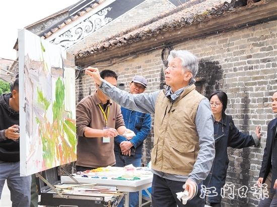 雅瑤鎮(zhèn)陳山村的獨特韻味吸引不少藝術(shù)家和愛好者前來采風寫生。